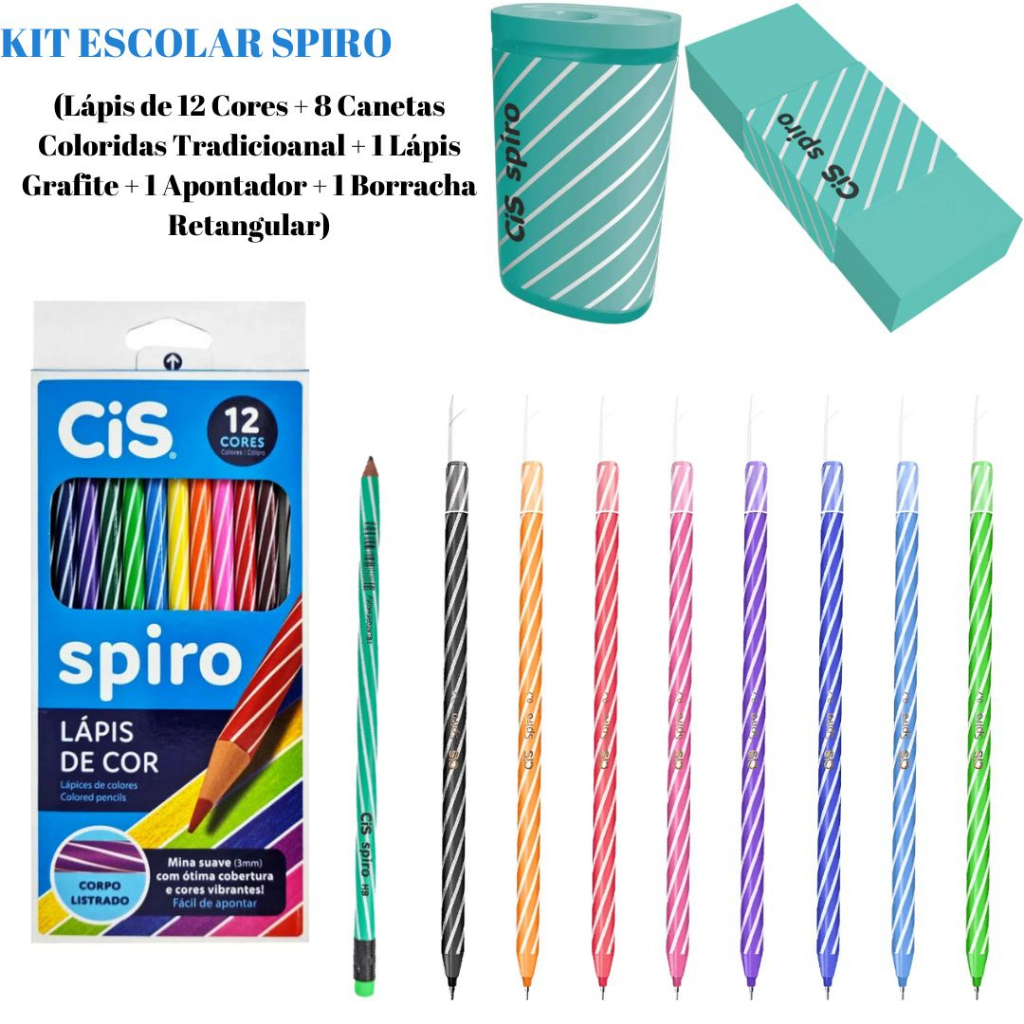 Kit Escolar C/ 9 Itens - Cis