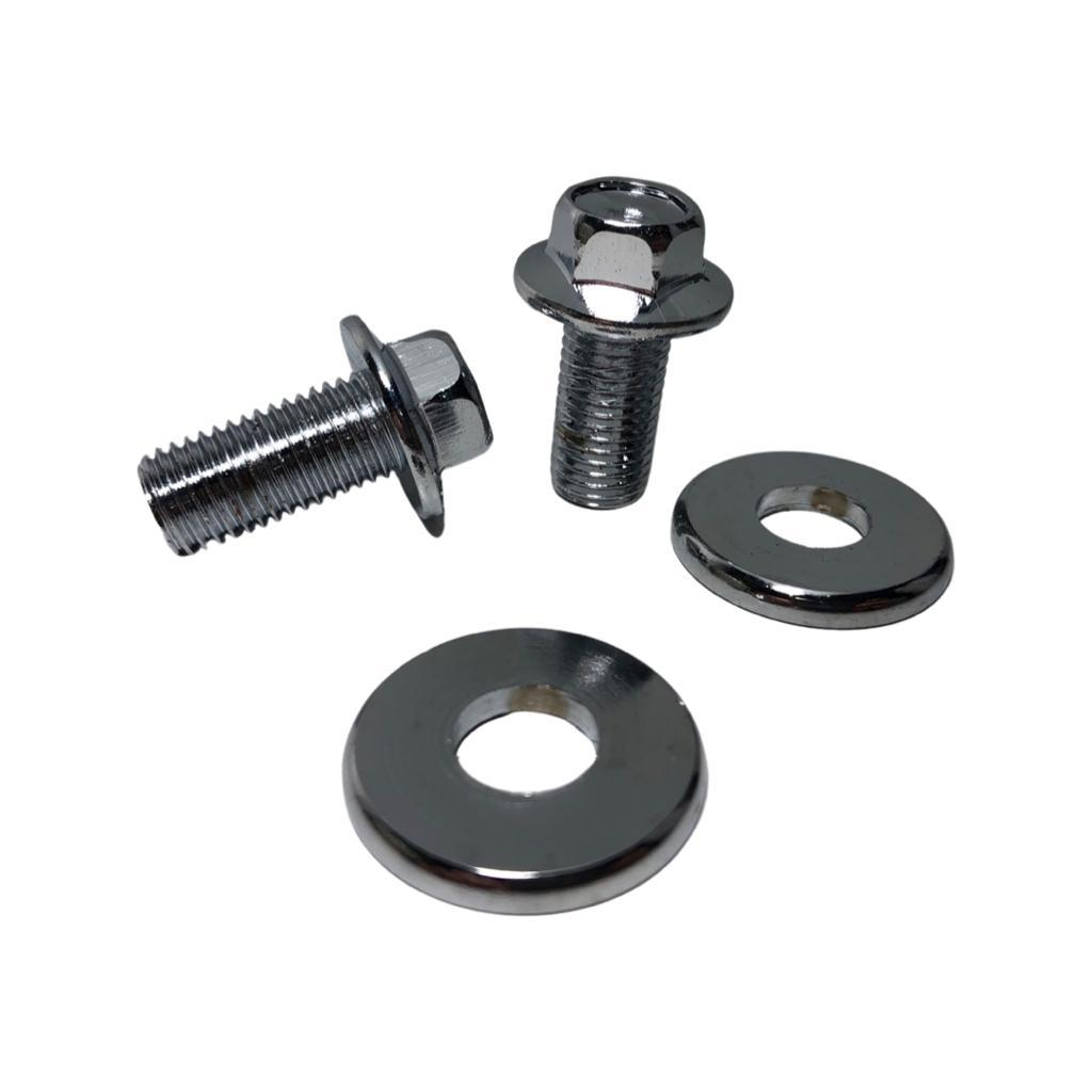 JOGO DE PARAFUSO COM ARRUELAS CROMADOS DA BENGALA TITAN 150