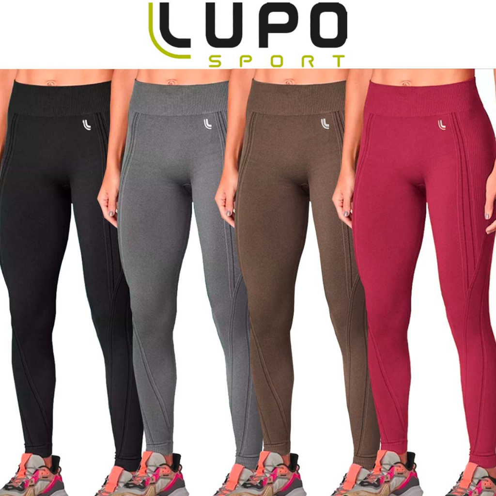 Calça Legging Lupo Original Max Sport Feminina Sem Costura Fitness Leg  Academia Leguin Legues Cintura Alta Levanta Bumbum - Alma Fitness