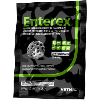 Adsorvente de Toxinas e Venenos Enterex Vetnil - 8 g unid