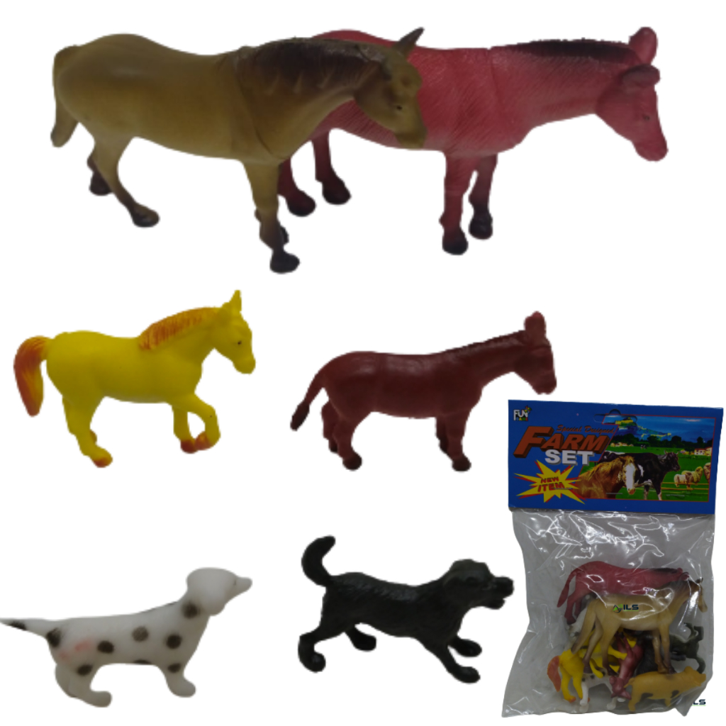 Brinquedo Kit 10 Animais Realistas Fazendinha Infantil Presente ...