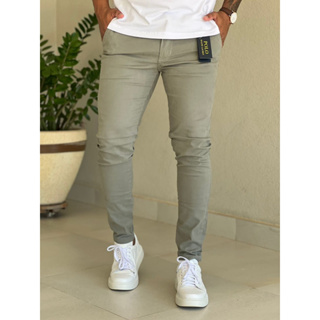 Kit c/3 Calças Jeans Masculina Slim Skinny Elastano Casual Sport