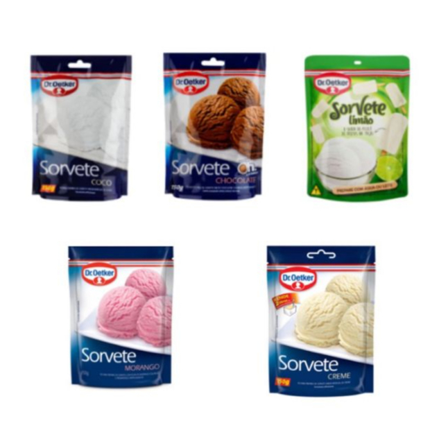 Dr. Oetker Sorvete Sabor Limão, Pó para Preparo de Sobremesa, Consistência  Cremosa e Sabor Delicioso, 150g