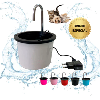 Fonte Bebedouro para Gatos e Cachorros 1,3 Litros Água automático