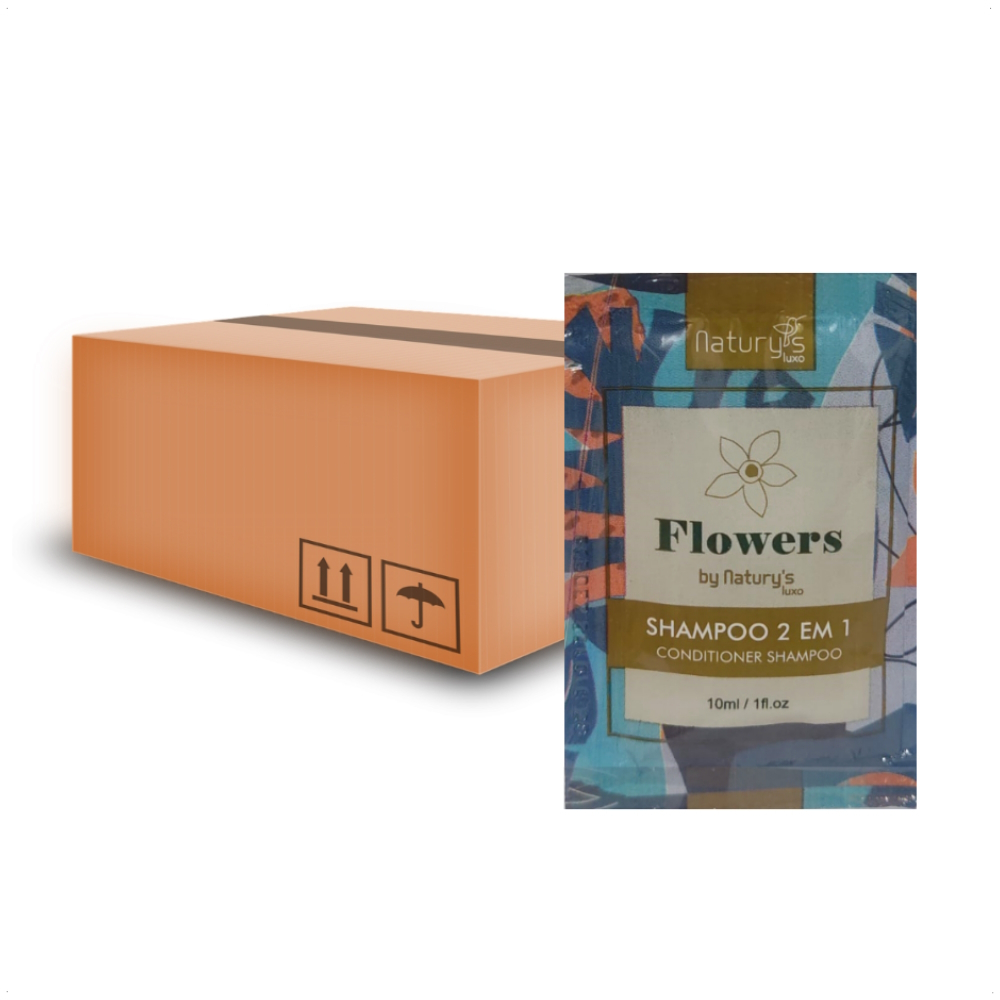 Kit 500 Shampoo Condicionador 2 Em 1 Sachê 10ml Hotel Motel