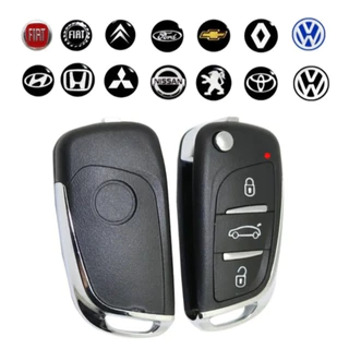 Chave canivete Pósitron modelo Citroen multimarcas, atende linhas antigas e novas 292/293/300