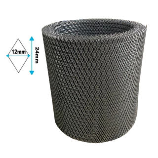 Tela Grelha Losango Aço Inox 430 , 40cm Largura. (1mt, 2mts, 2,40mts, 3mts, 4mts, 5mts)