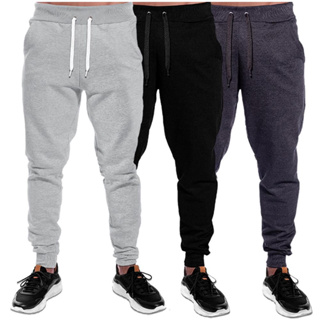 Calça de moletom pelúcida com amarração masculina estilo jogger academia , caminhada e casual muito confortável