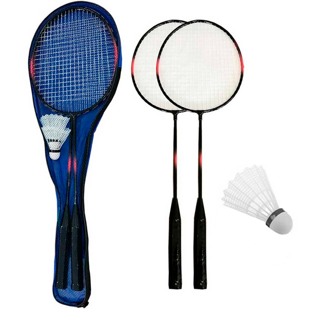 Sosoport 1 Conjunto Jogo De Tênis Infantil Raquete De Badminton Infantil  Peteca De Badminton Conjunto De Mini Badminton Rolha De Badminton Plástico