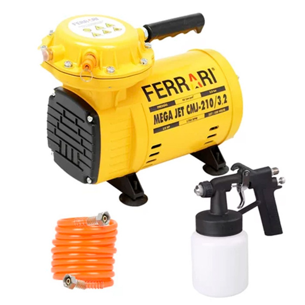 Compressor De Ar Direto Mega Jet Cmj Ferrari Bivolt Js Shopee