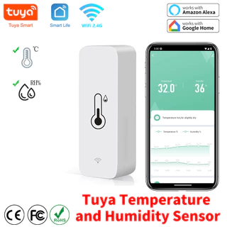 Sensor Wifi Temperatura E Umidade Alexa Google home smart life Tuya
