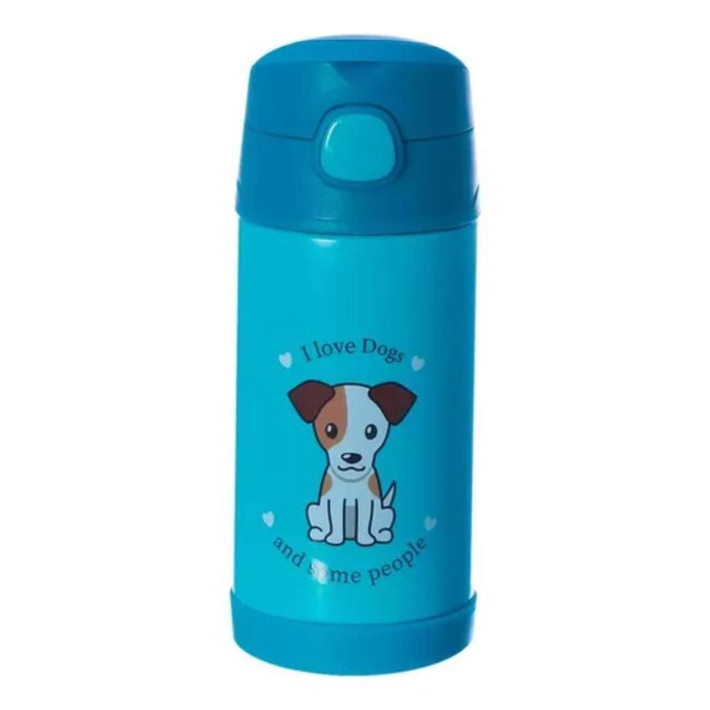 GARRAFA CLICK COM CANUDO 300ML I LOVE DOGS Shopee Brasil