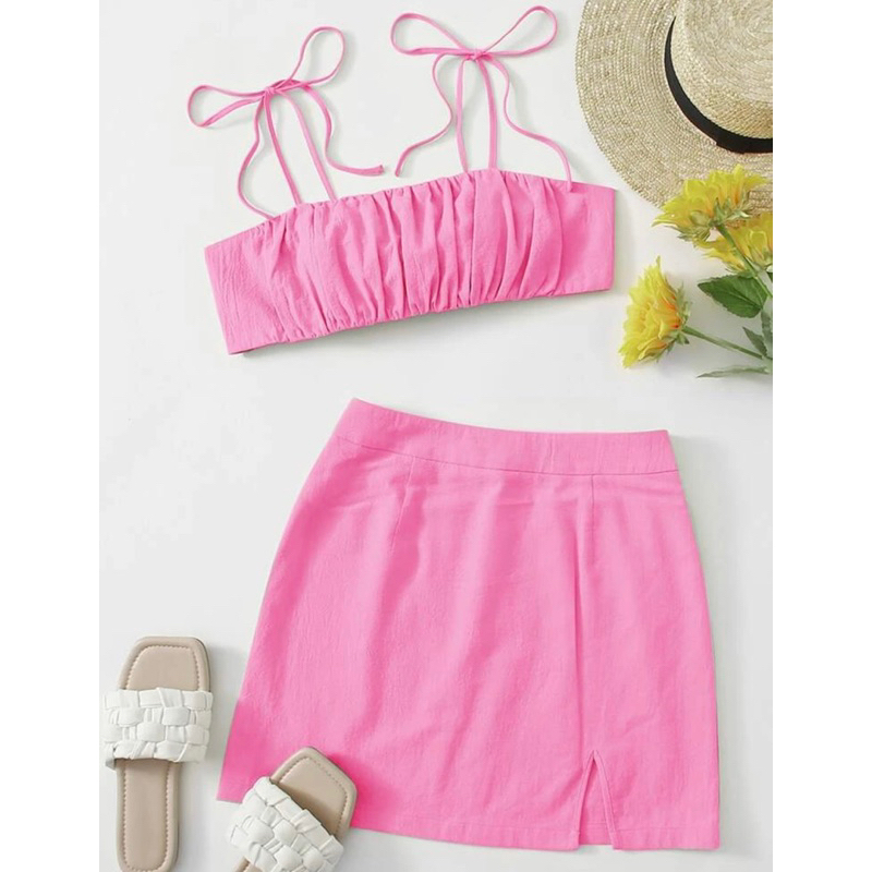 conjunto rosa | Shopee Brasil