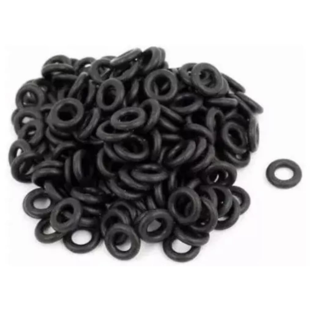 100 Unid, Anel Oring Vedação Bico Injetor Automotivo Bosch Marelli Preto