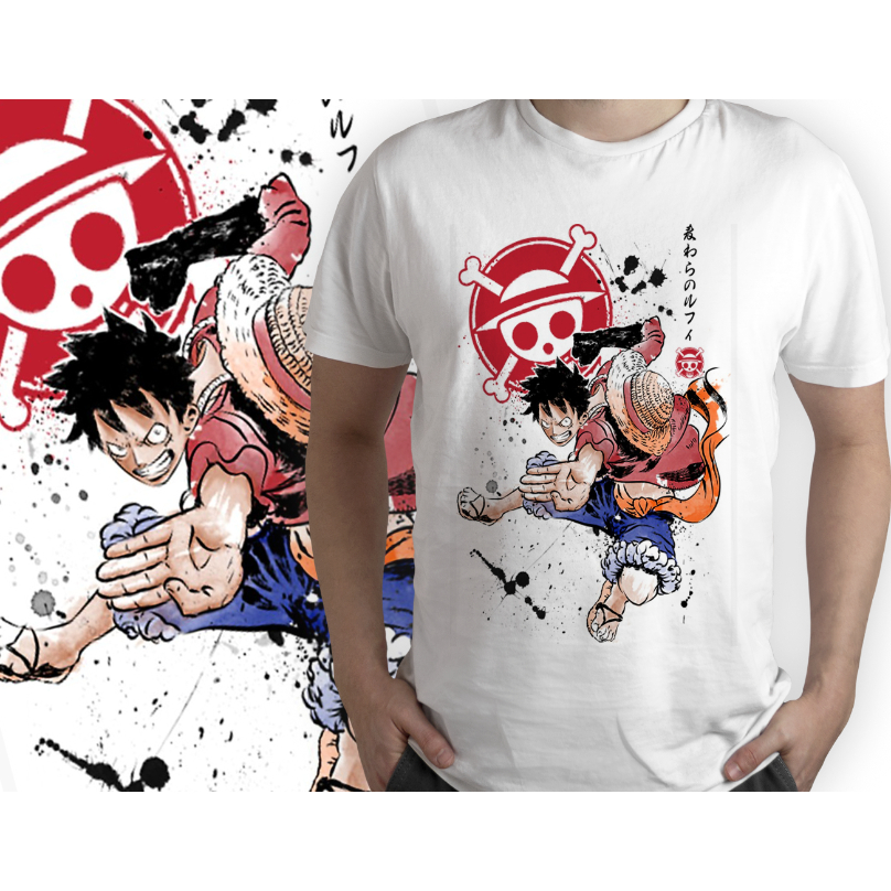 Camiseta masculina Sanji Anime One Piece Desenho Arte Camisa Blusa