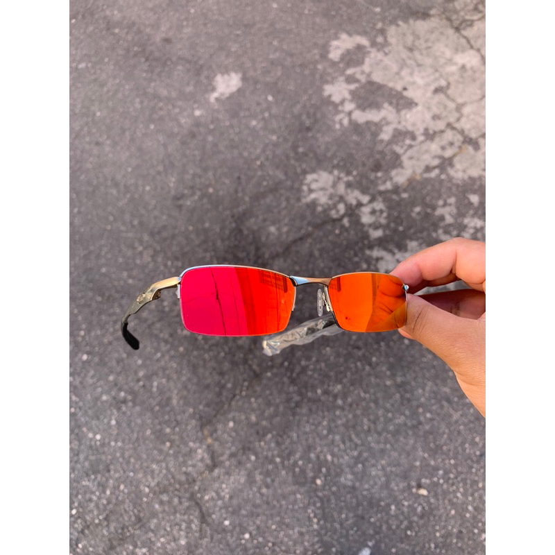 Oculos Oakley Mandrake - Lupa do Vilão - Lente Rubi ⋆ Sanfer Acessórios
