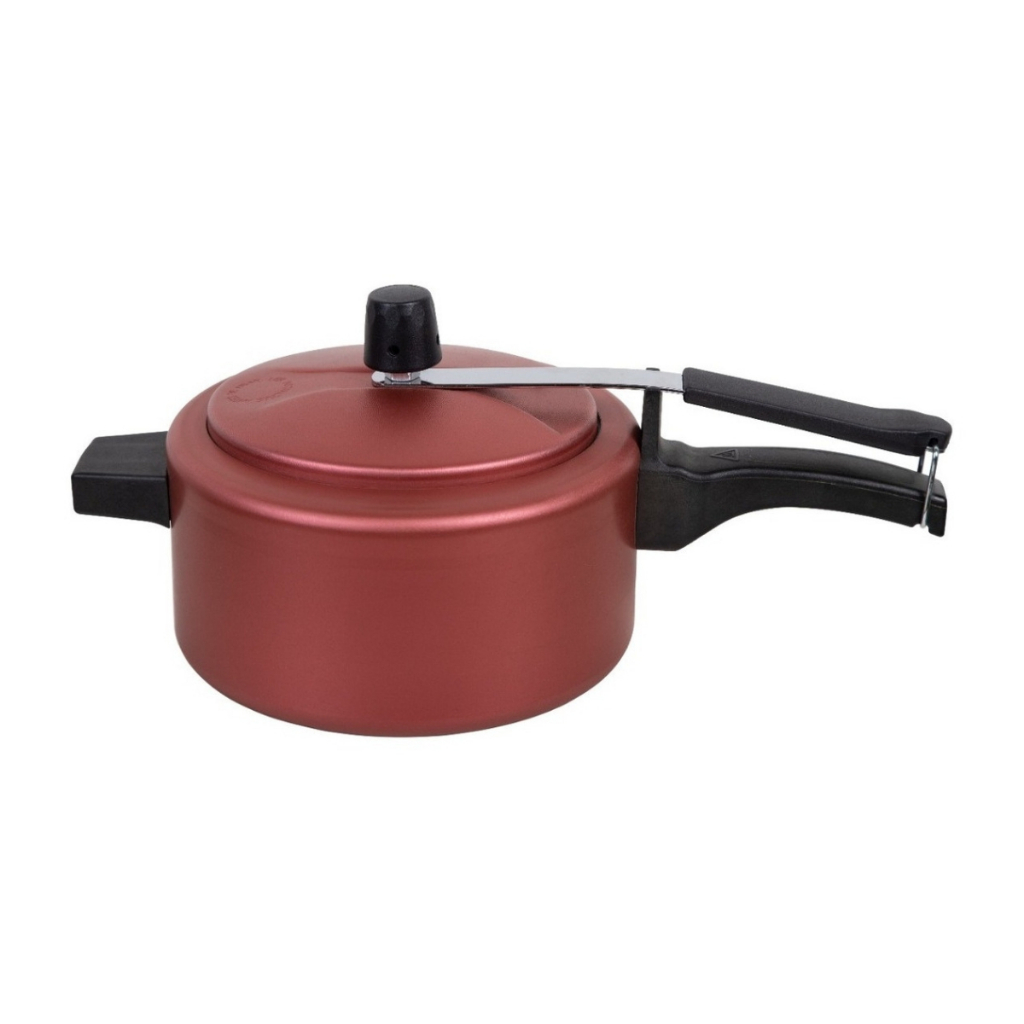 Panela de pressão 2.5L Antiaderente Teflon Pequena Colorida Alumínio