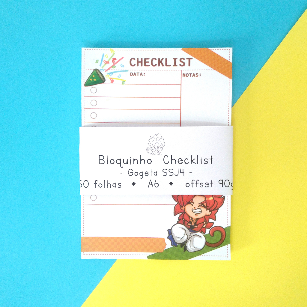 Bloquinhos de Anotações, Checklist, Memopad
