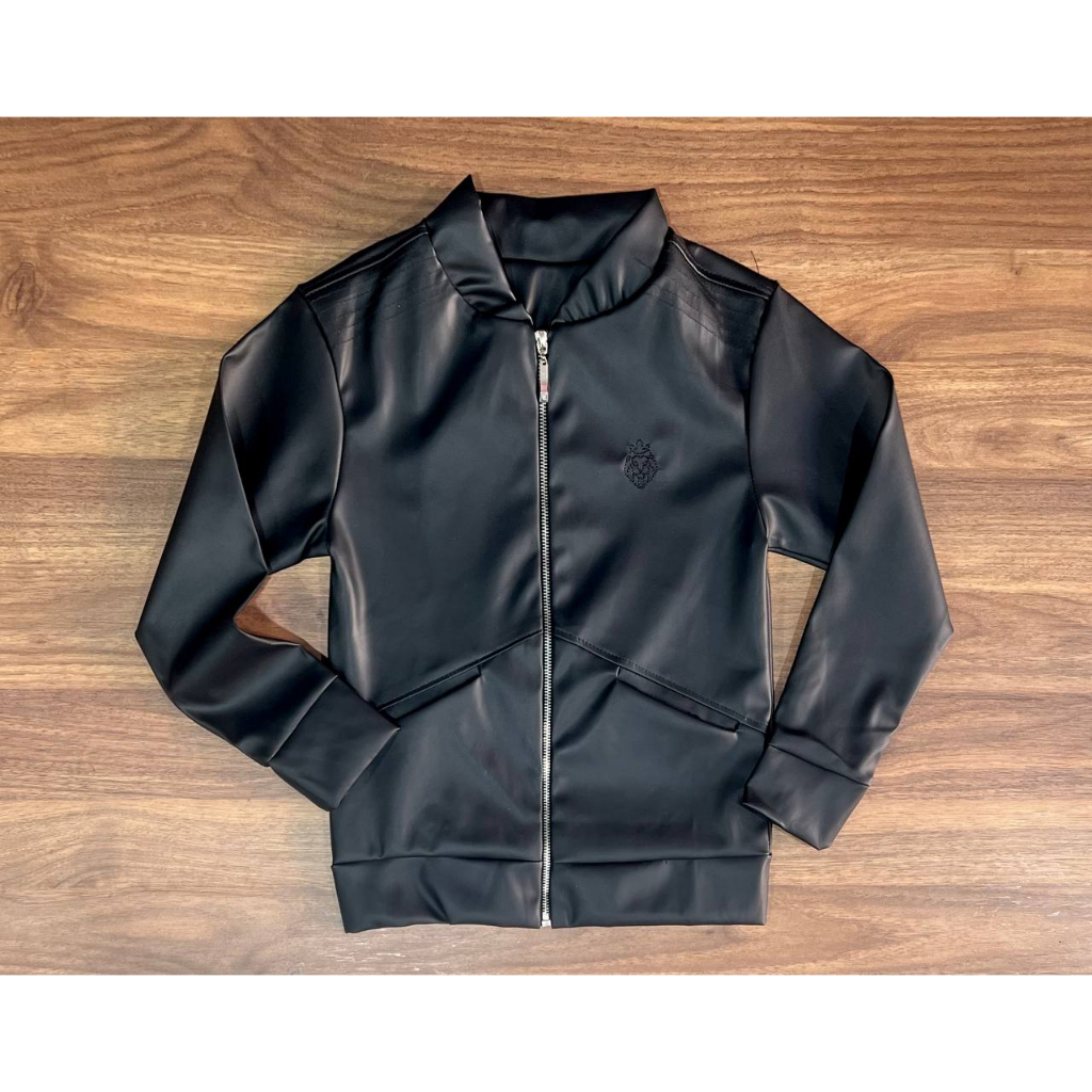 Couro Sintético Jaqueta De Couro Masculina Infantil Preta Sale