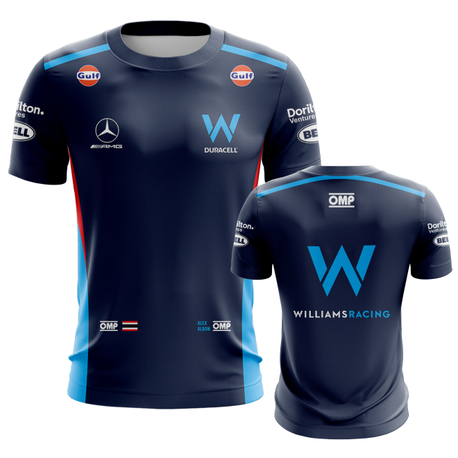 Camisa Camiseta Formula 1 Williams 2023 proteção UV