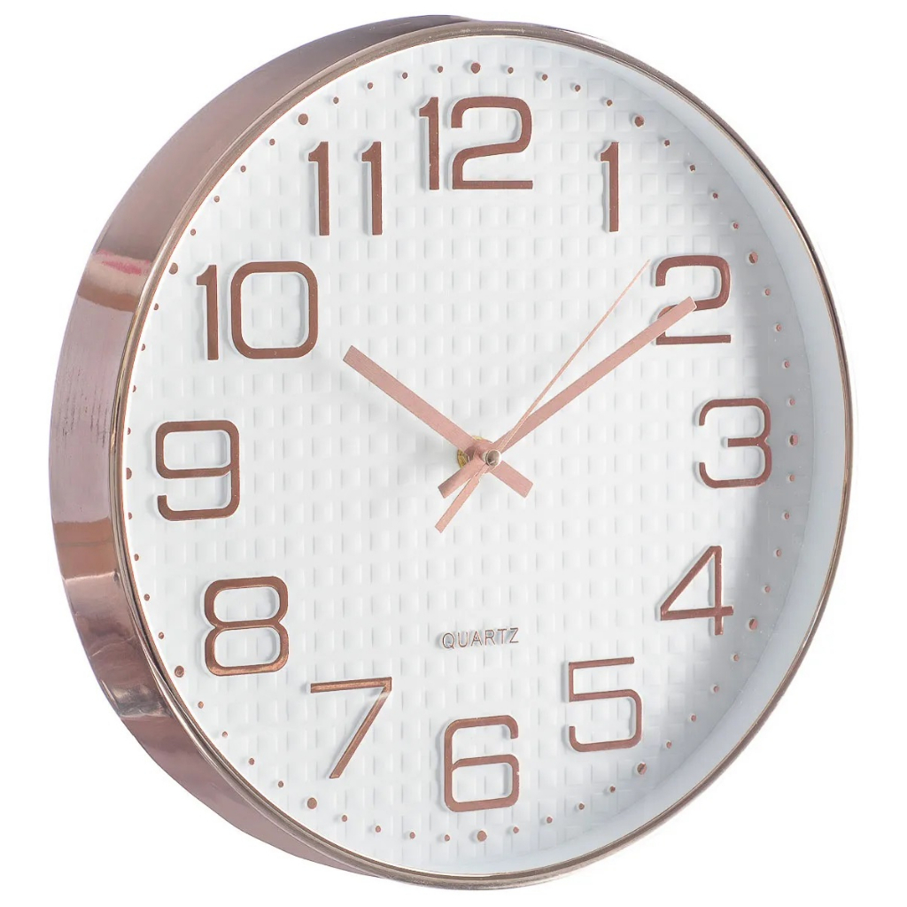 Relógio de Parede Quatzo Silencioso Decorativo Moderno