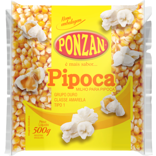 MILHO PIPOCA PONZAN NACIONAL 500GRS REDONDA A MELHOR | Shopee Brasil