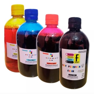 kit 2 litros 4 cores Tinta Impressora HP, Epson, Canon, Pixma, Brother Lexmark