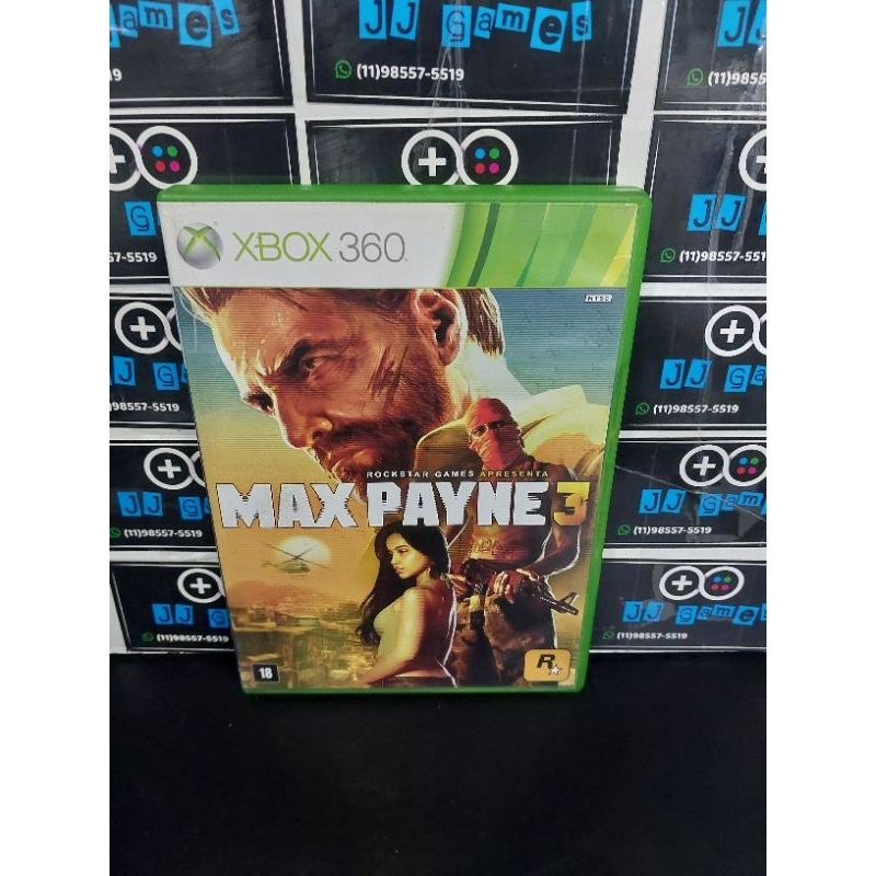 Jogo Max Payne 3 Xbox 360 - Original Mídia Física - Barato!