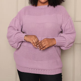 BLUSA TRICOT FEMININO DE PLUS SIZE