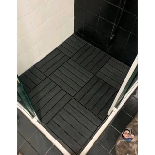 kit 5 DECK modular 30x30 antiderrapante Box Banheiro sauna sacada terraço jardim