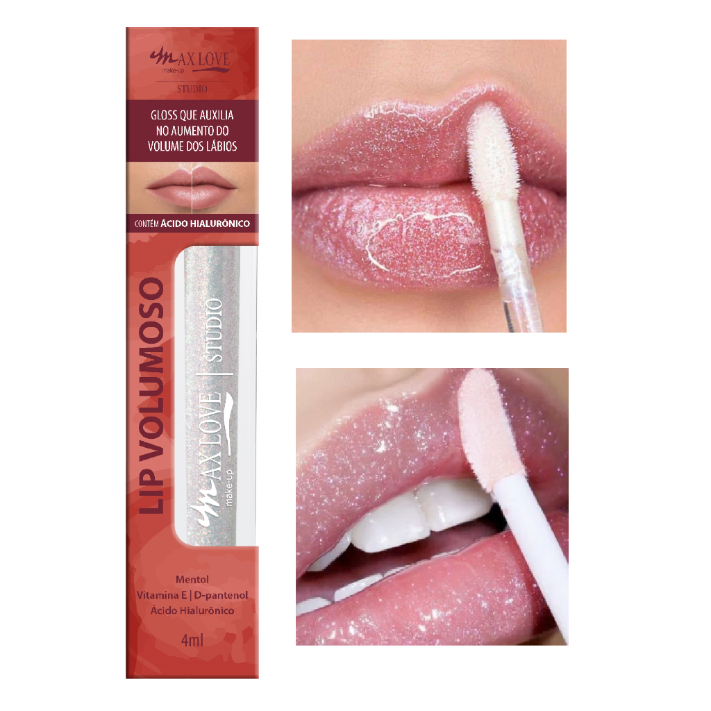 Batom Gloss Lip Volumoso Aumenta Volume Lábios Max Love Shopee Brasil