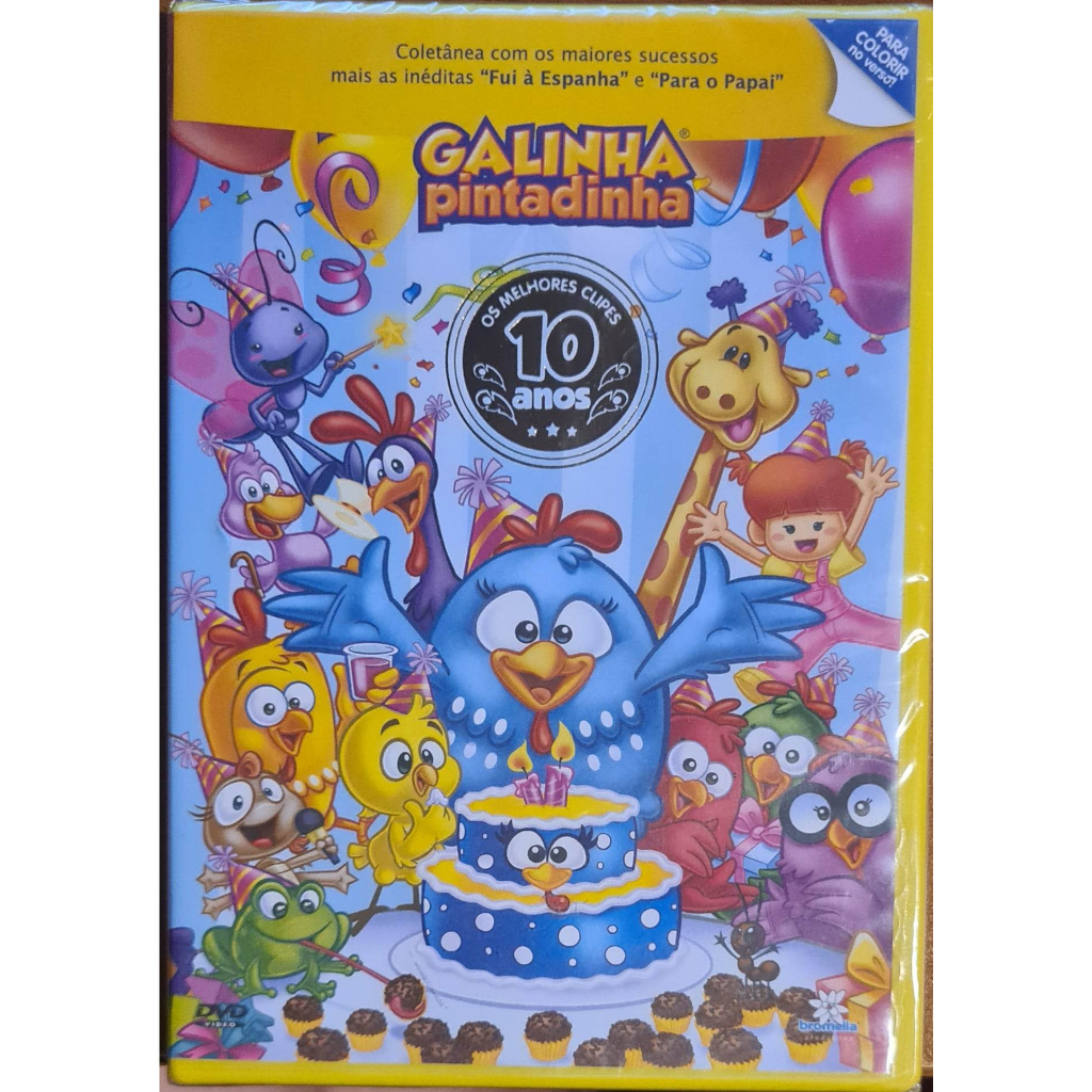 Dvd original Galinha Pintadinha - Os Melhores Clipes 10 anos (Lacrado ...