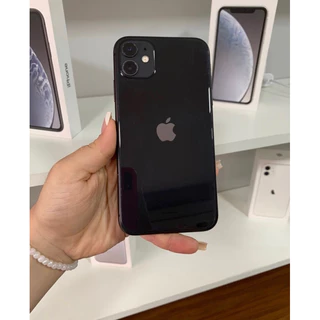 iPhone 11 128 GB Black diversas cores com carregador capa e película novo em Oferta na Shopee