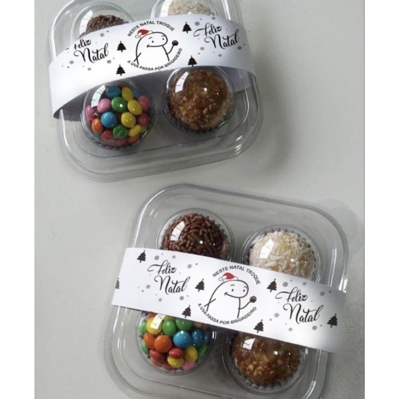 10 blister brigadeiro box 4 cavidades - Ideal para doces e trufas