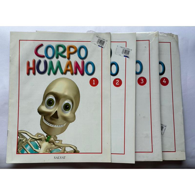 Livro Corpo Humano Fascículos 1,2,3 e 4 Editora Salvat