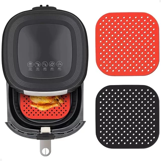 Tapete Protetor Silicone Para Air Fryer Fritadeira Elétrica Multiuso Universal Não Gruda Quadrado