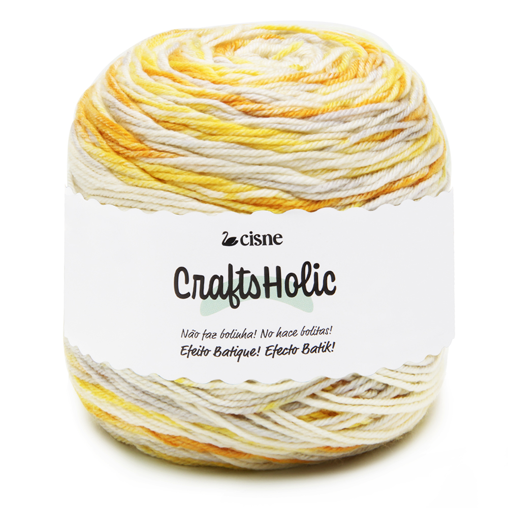 Fio Crafts Holic Cisne 140g 350 metros TEX 400 Crochê e Tricô