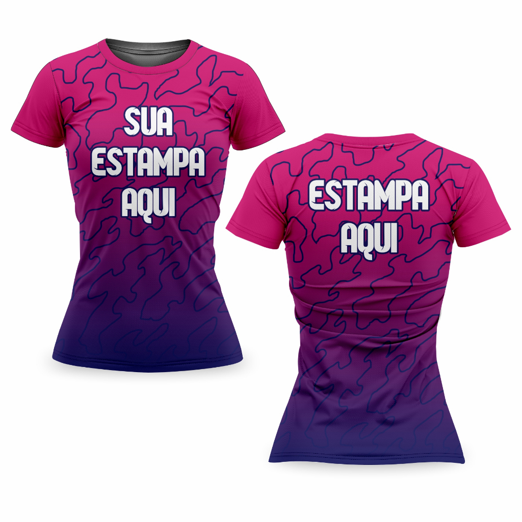 Kit 5 Camisetas Masculinas Femininas Personalizadas Com Logo Uniforme Sublimação Digital