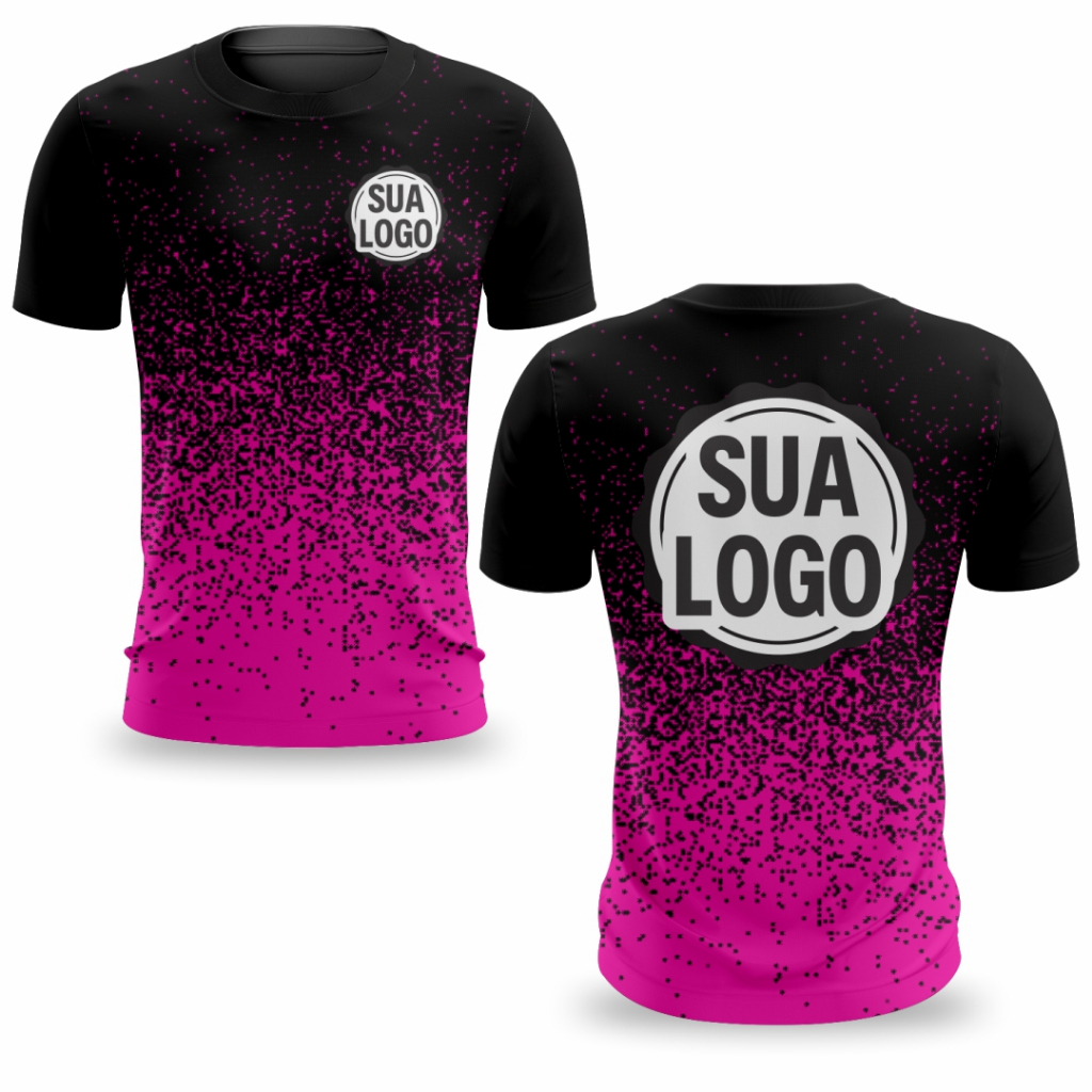 Kit 5 Camisetas Masculinas Femininas Personalizadas Com Logo Uniforme Sublimação Digital