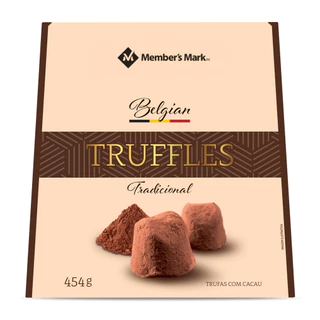 Trufa Belga Importada Chocolate Tradicional 454g - MM Imports