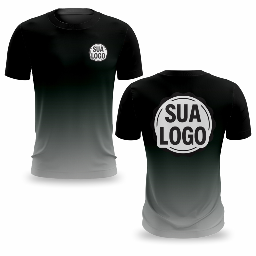 Kit 5 Camisetas Masculinas Femininas Personalizadas Com Logo Uniforme Sublimação Digital