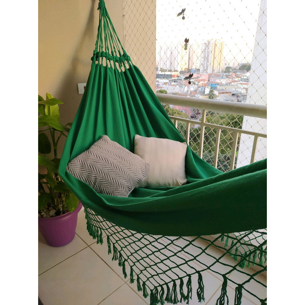 Rede De Descanso Dormir Casal Tradicional Padrão Tear | Shopee Brasil