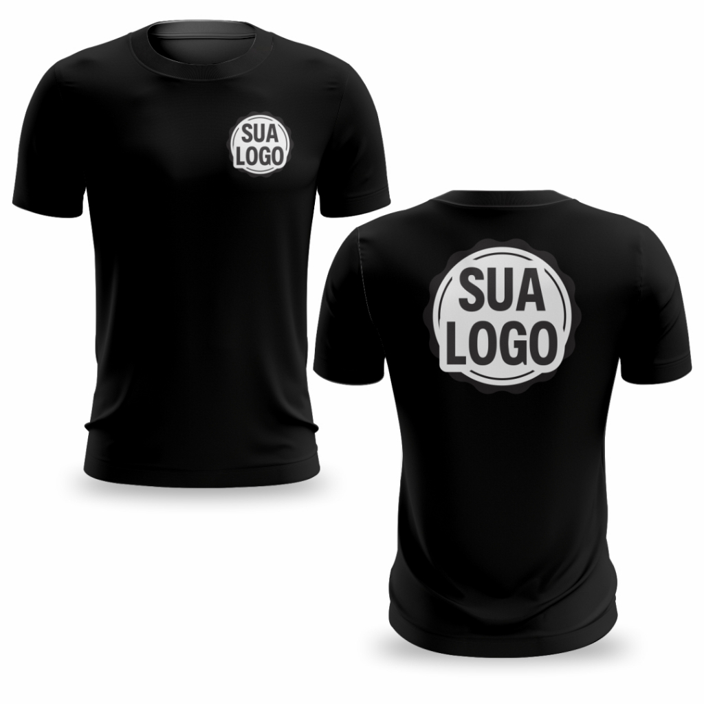 Kit 5 Camisetas Masculinas Femininas Personalizadas Com Logo Uniforme Sublimação Digital