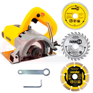 Serra Mármore Tipo Makita Smv1300s 1300w Vonder Para Alvenaria, Concreto e Madeira+3 Discos De Corte em Oferta na Shopee