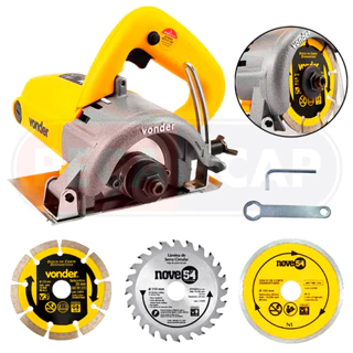 Serra Mármore Profissional Smv1300s Vonder Serra Circular Tipo Makita - Madeira / Concreto 220V e 127V Acompanha 3 Disco em Oferta na Shopee