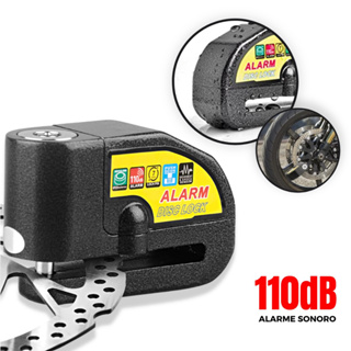 Trava Cadeado De Freio Disco Com Alarme Sonoro Para Moto