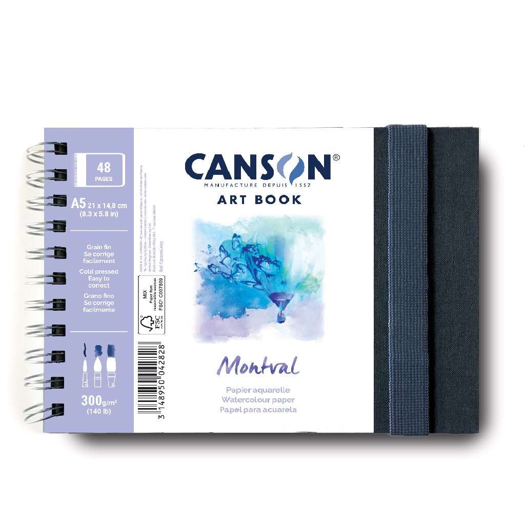 Caderno Artbook Montval A5 300g 24 Folhas Canson Shopee Brasil