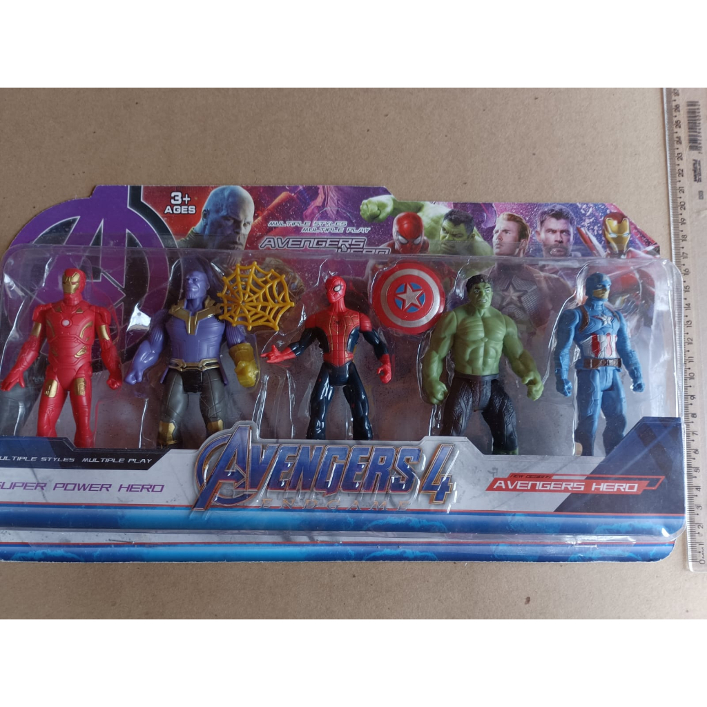 Kit Boneco Vingadores END GAME 11 cm ( 4 ou 5 Und) | Shopee Brasil