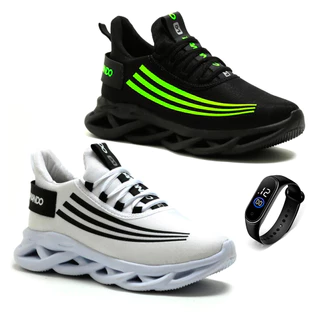 Kit Tênis Para Academia Masculino Tênis Para Treino Confortável Macio Leve Lançamento Dm Damando