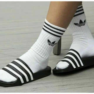 Meia Cano Alto 3 Stripes Várias Cores Meia Branca Com Símbolo Logo Meia Esportiva Meia Masculina Unissex Feminina